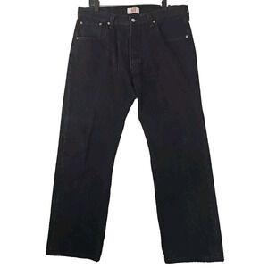 Levi's 501~Men's Size 38/30~ Black Button Fly Straight Leg Original Jeans Cotton